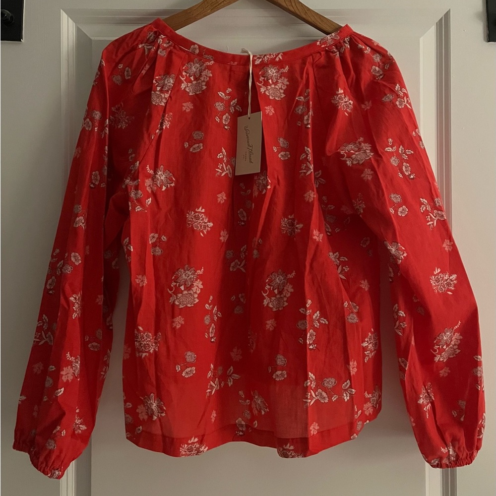 Universal Thread Red Floral Blouse - Picture 3 of 5
